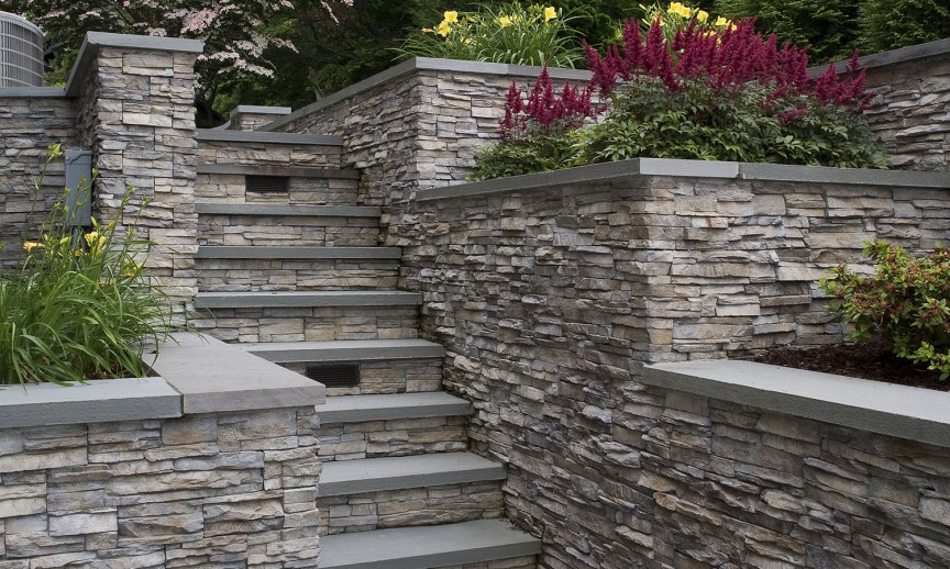 ES_Stacked Stone_Nantucket_Ext_Carr Residence_stairs